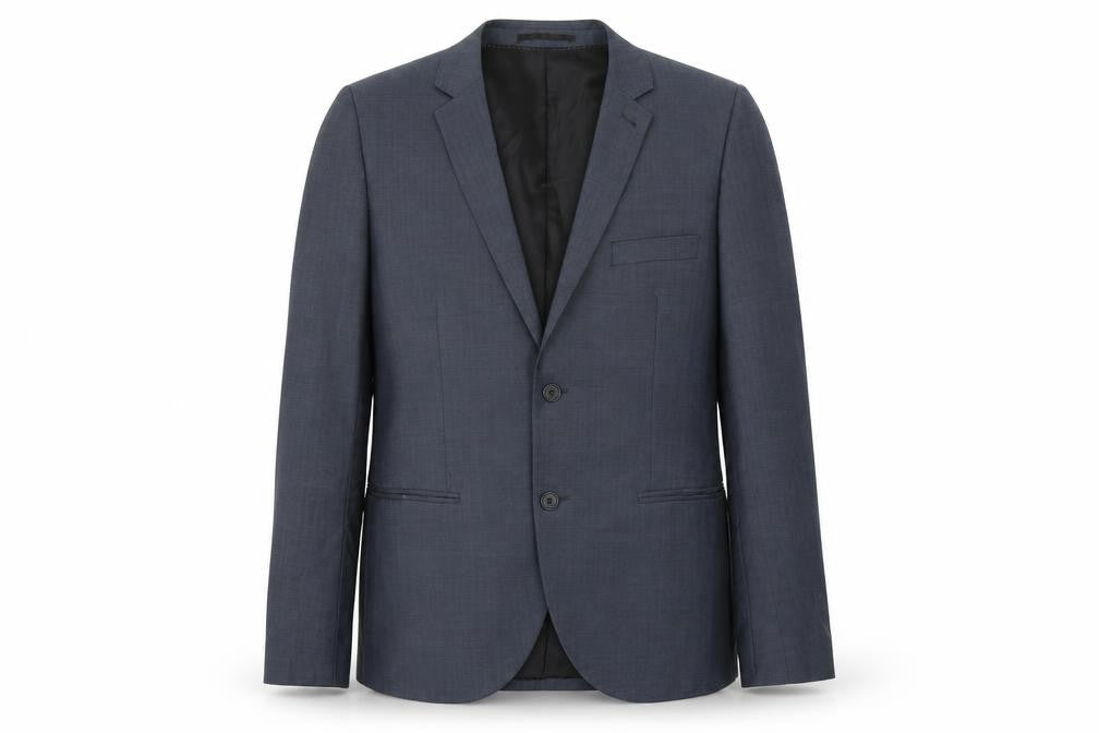 Topman Mens Blue  Polyester Jacket Blazer Size 40
