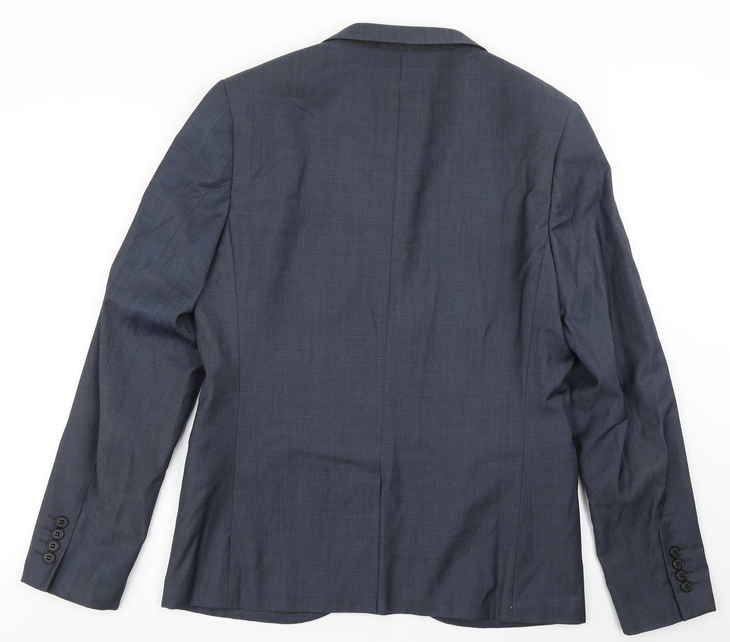 Topman Mens Blue  Polyester Jacket Blazer Size 40