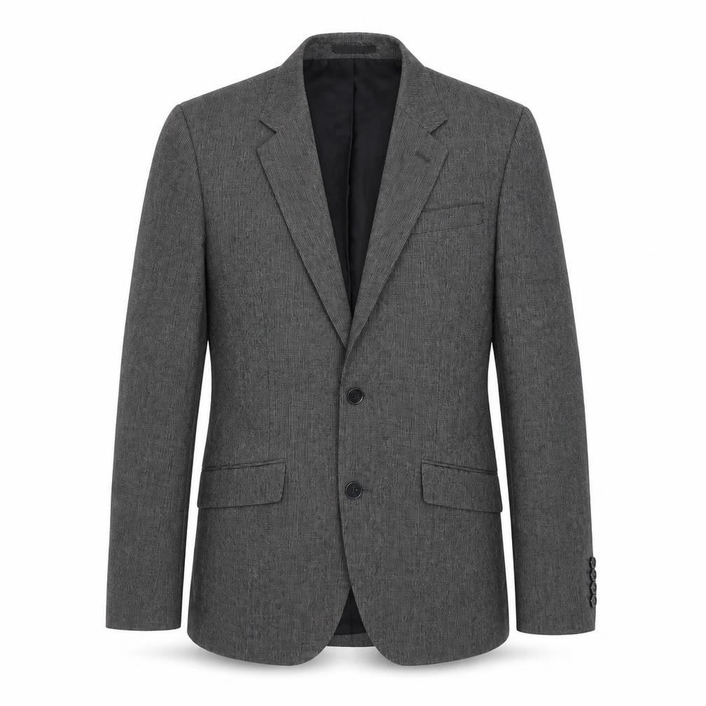 Cedarwood State Mens Grey Check Polyester Jacket Blazer Size 36
