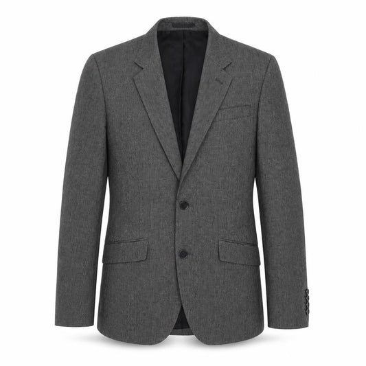 Cedar Wood State Mens Grey Check Polyester Jacket Blazer Size 36