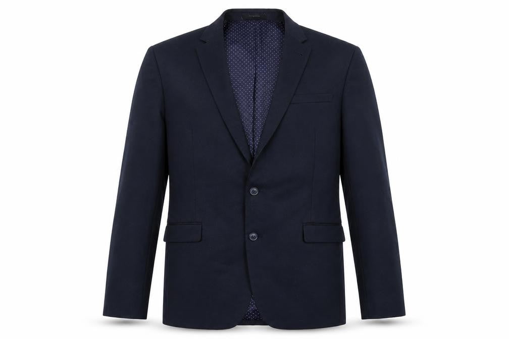 Cedarwood State Mens Blue Polyester Jacket Blazer Size 42