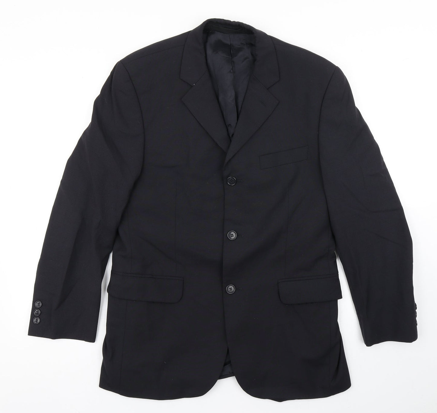 Burton Mens Blue  Polyester Jacket Blazer Size 38