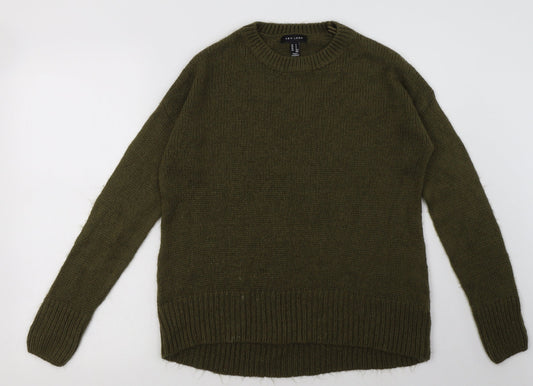 New Look Womens Green  Acrylic Pullover Sweatshirt Size S  Pullover