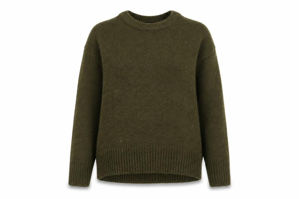 New Look Womens Green  Acrylic Pullover Sweatshirt Size S  Pullover