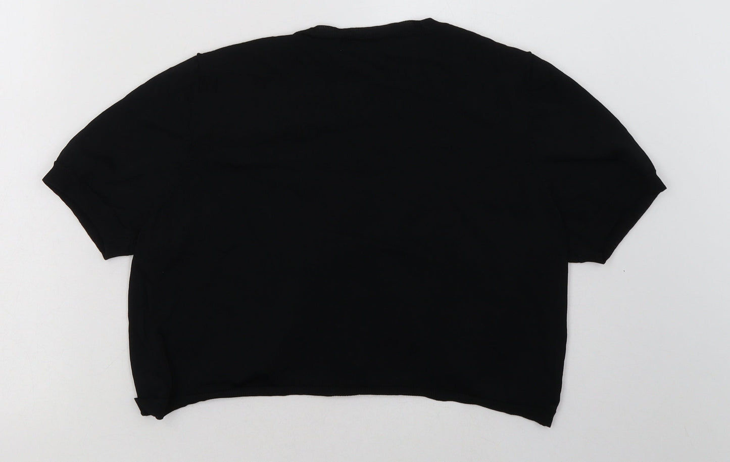Debenhams Womens Black V-Neck  Viscose Cardigan Jumper Size 14