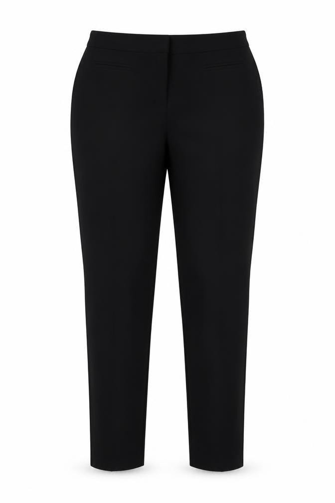 Bonmarché Womens Black Polyester Trousers Size 16 L30 in Regular Hook & Eye