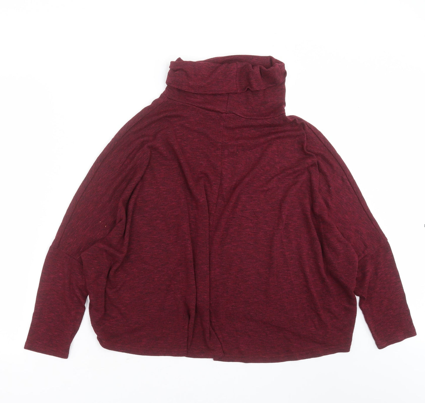 New Look Womens Purple Roll Neck  Polyester Pullover Jumper Size 12