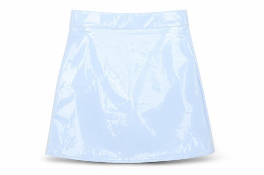 egrels Womens Blue  Polyester A-Line Skirt Size S
