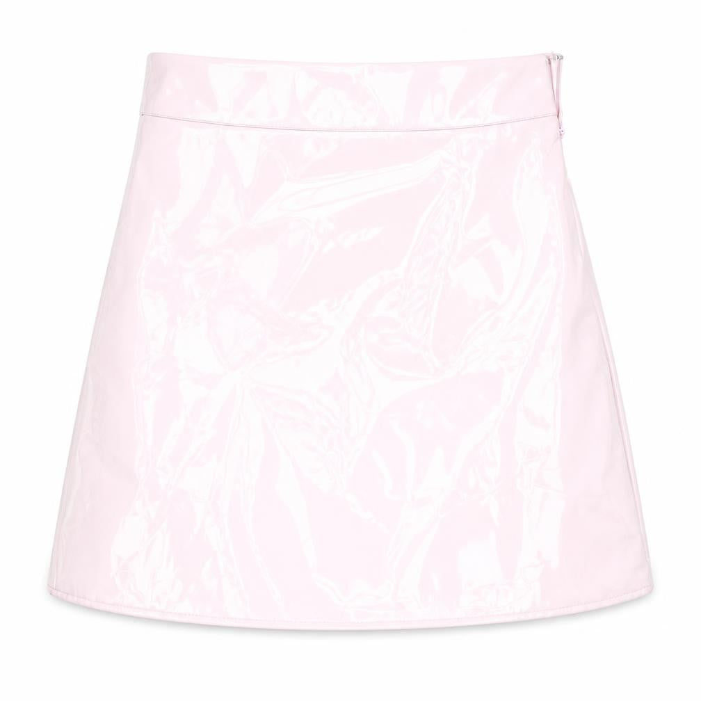 egrels Womens Pink  Polyester A-Line Skirt Size S