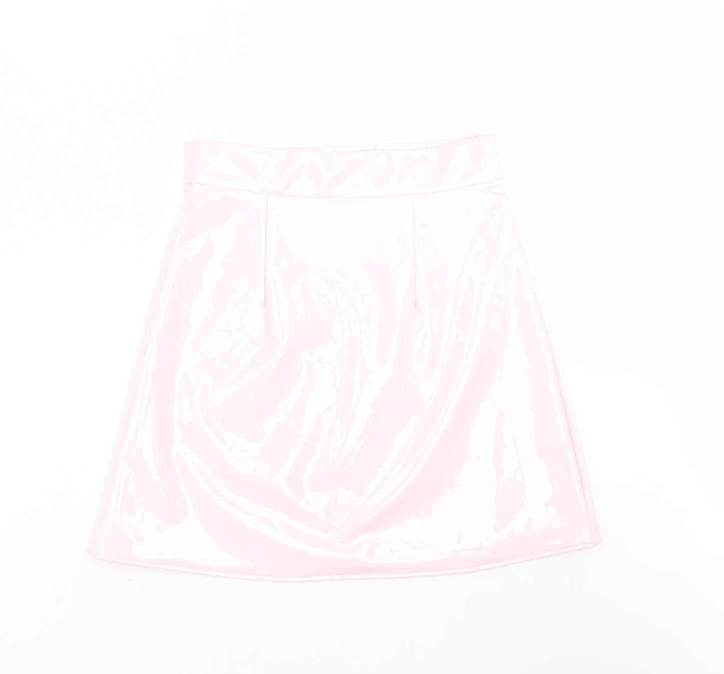 egrels Womens Pink  Polyester A-Line Skirt Size S
