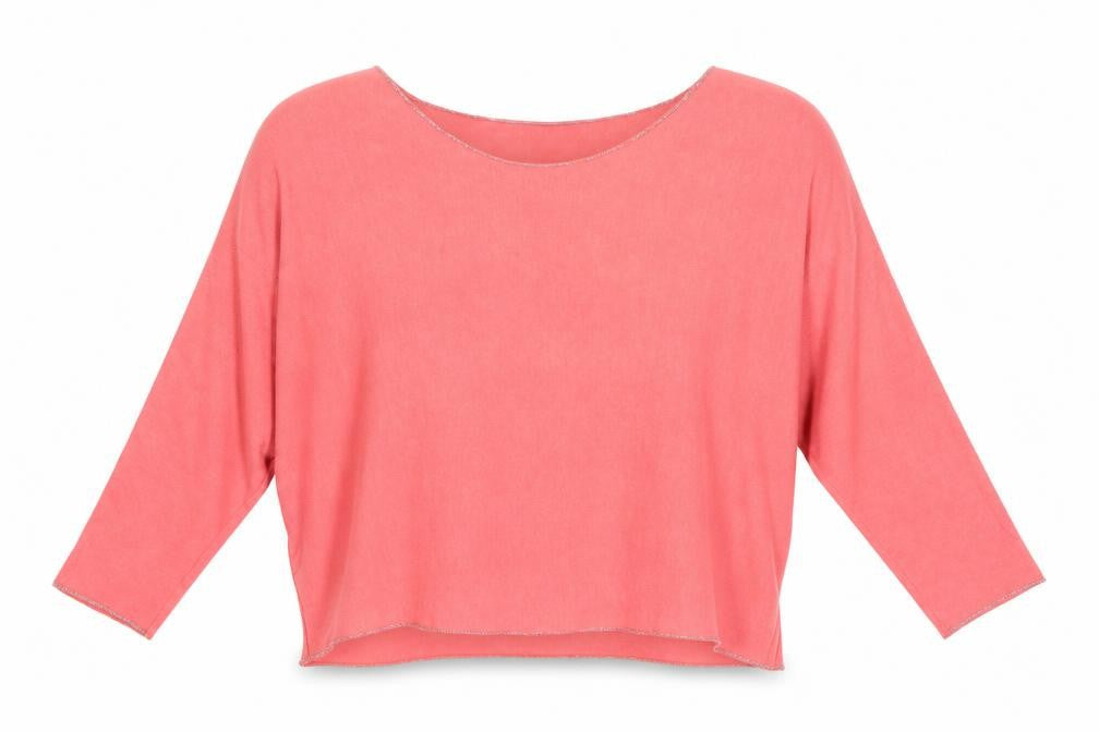 Preworn Womens Pink Round Neck  Viscose Pullover Jumper Size 8