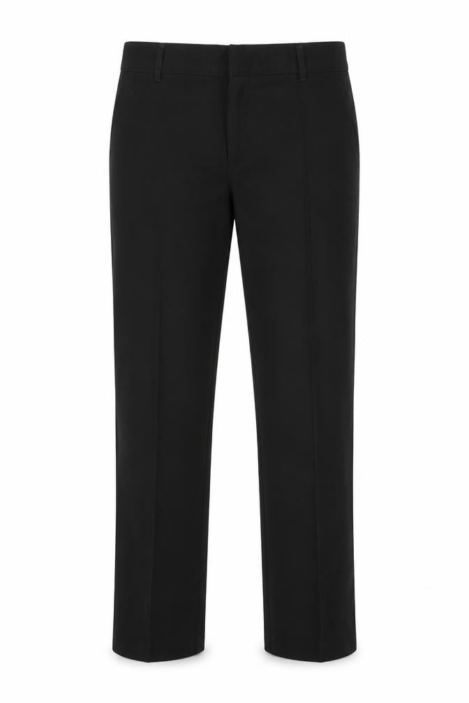 Marks & Spencer Boys Black  Polyester Dress Pants Trousers Size 11-12 Years  Regular Zip - Back Elastication