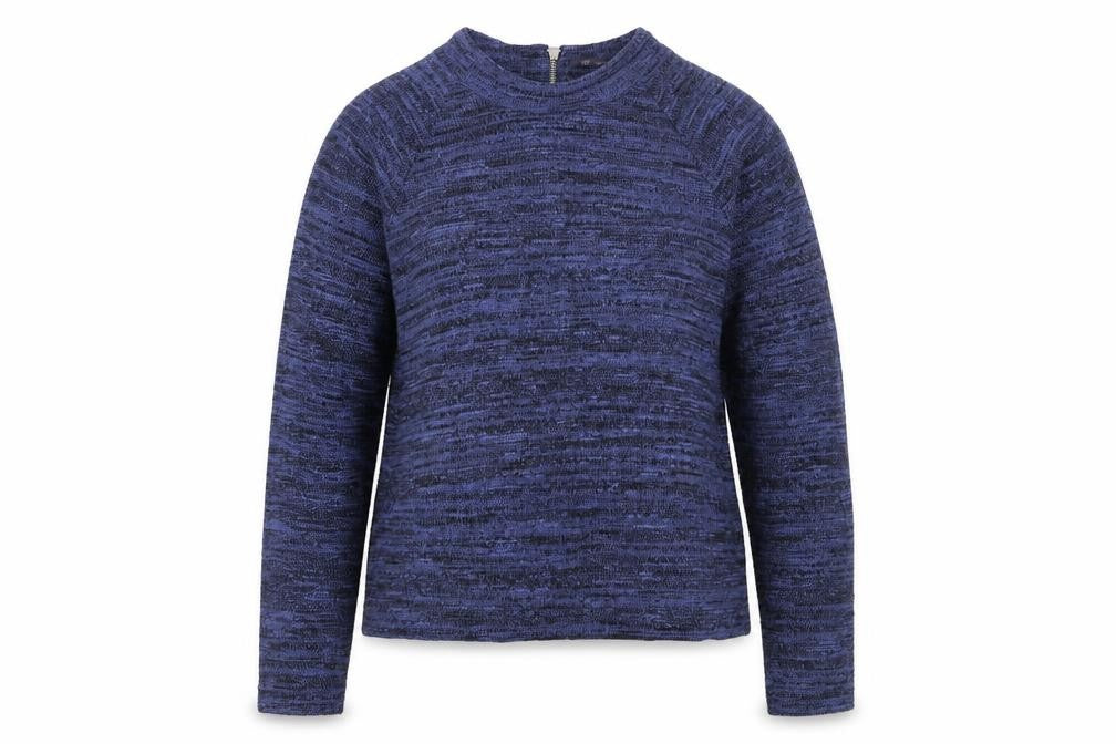Marks & Spencer Womens Blue Round Neck  Polyester Pullover Jumper Size 14