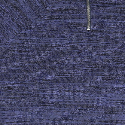 Marks & Spencer Womens Blue Round Neck  Polyester Pullover Jumper Size 14