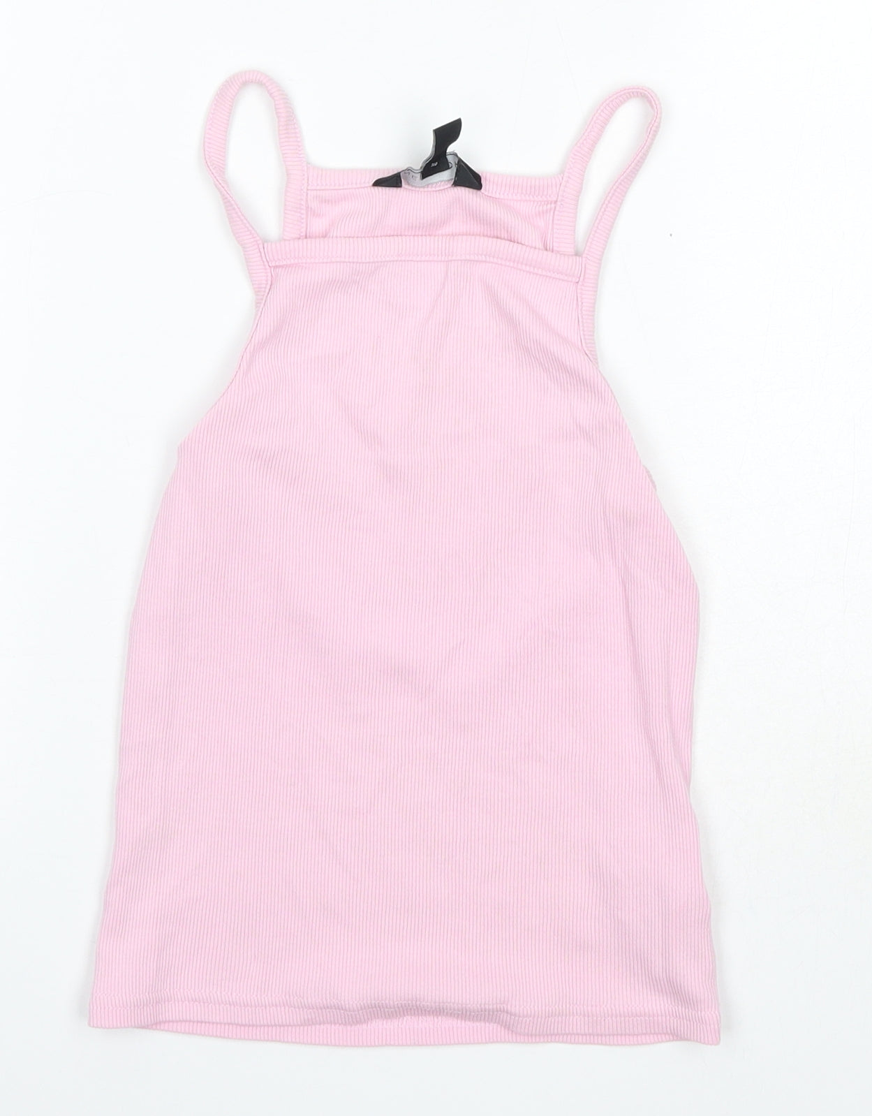 New Look Womens Pink  Cotton Camisole Tank Size 8 Square Neck