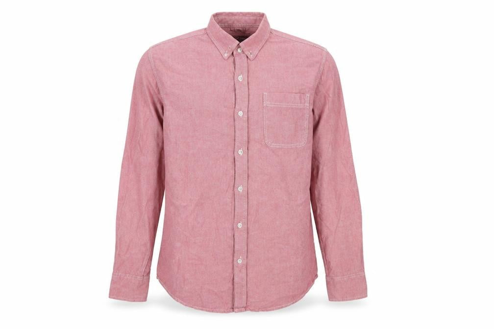 American Rag Mens Pink  Cotton  Button-Up Size M Collared