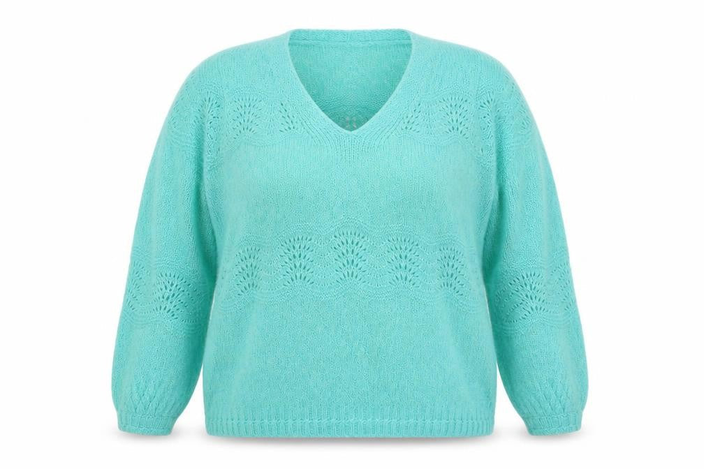 NEXT Womens Green Round Neck  Nylon Pullover Jumper Size L