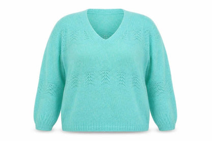 Next Womens Green Round Neck  Nylon Pullover Jumper Size L