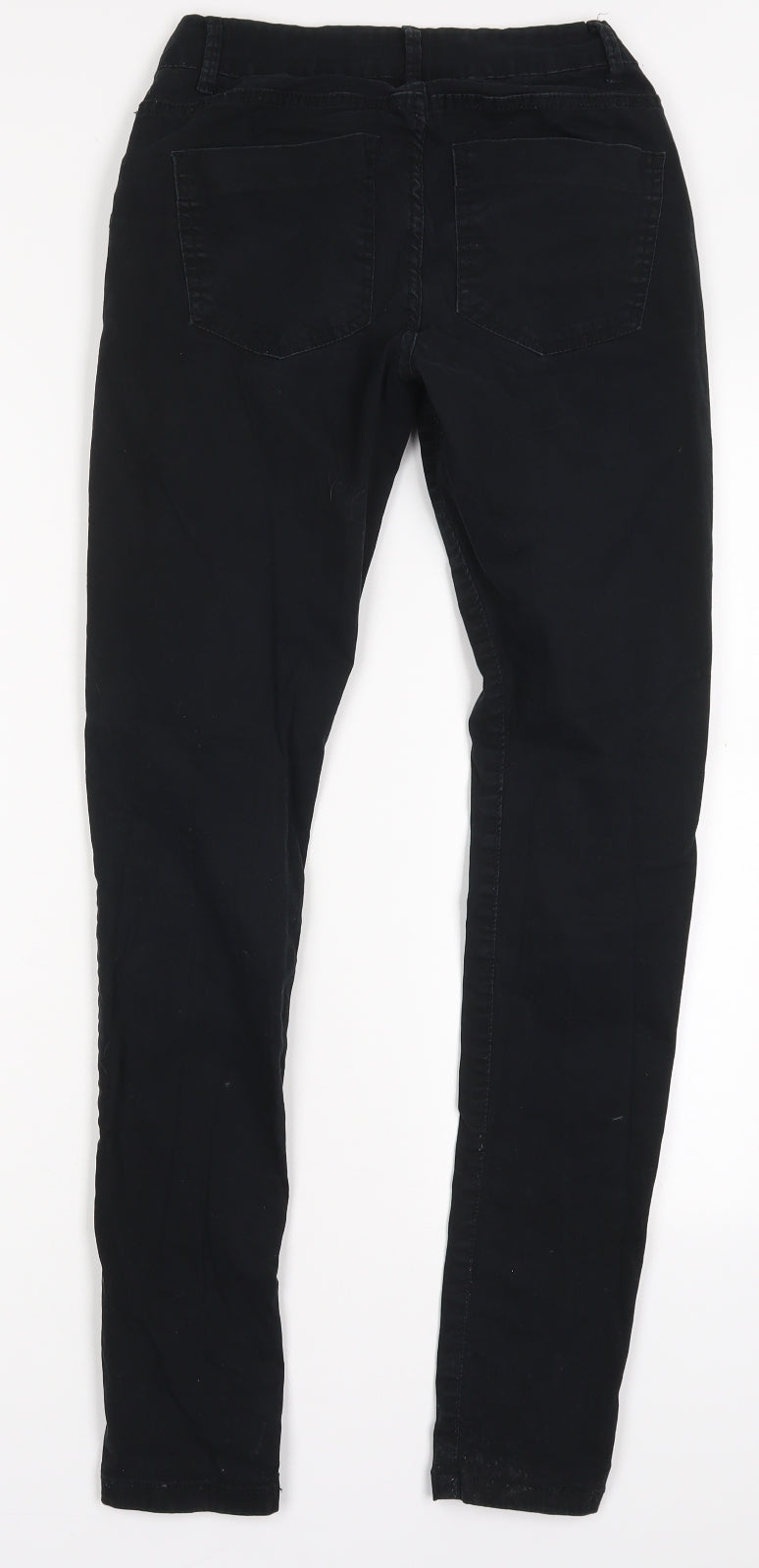 Noisy may Womens Black  Cotton Trousers  Size XS L30.5 in Regular Button