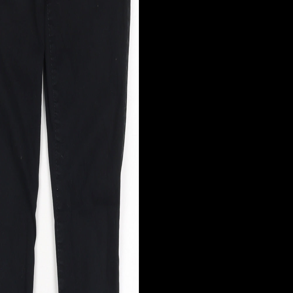 Noisy may Womens Black  Cotton Trousers  Size XS L30.5 in Regular Button