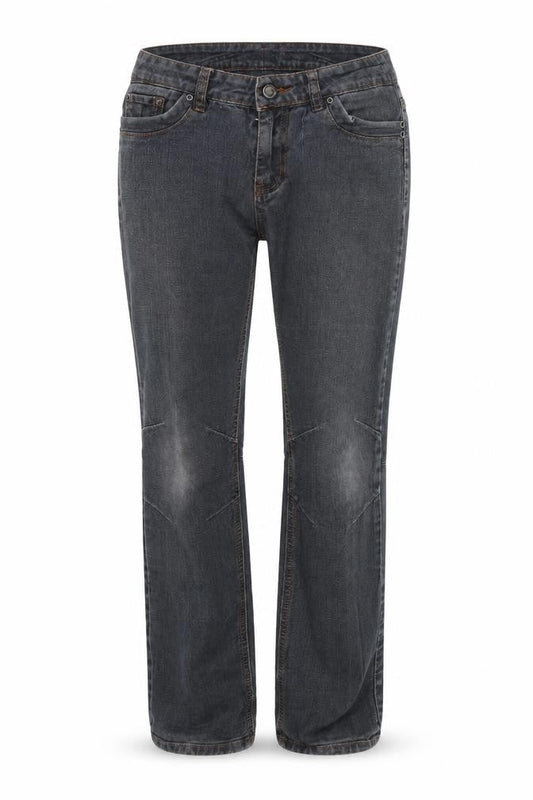 chickster Womens Black  Cotton Straight Jeans Size 12 L27 in Regular
