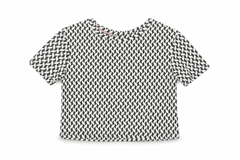 Matalan Girls Multicoloured Geometric Polyester Basic Polo Size 5 Years Round Neck