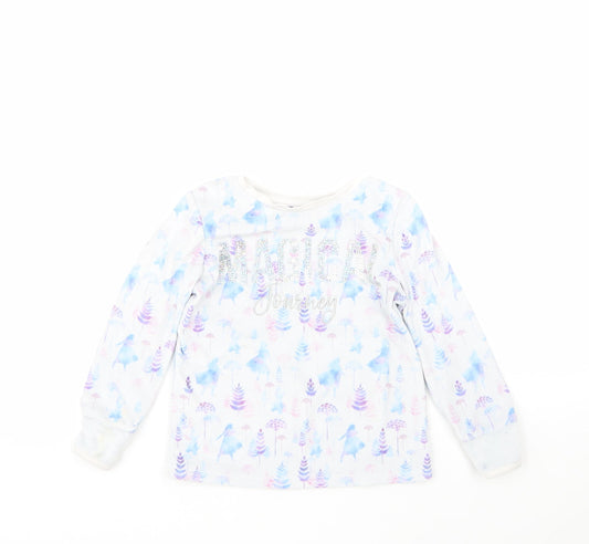 George Girls Multicoloured Geometric Polyester Top Pyjama Top Size 4-5 Years