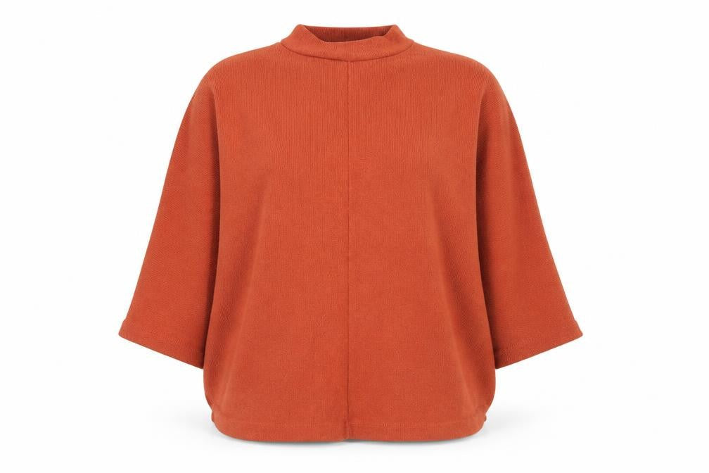 Primark Womens Orange Round Neck  Polyester Pullover Jumper Size 10