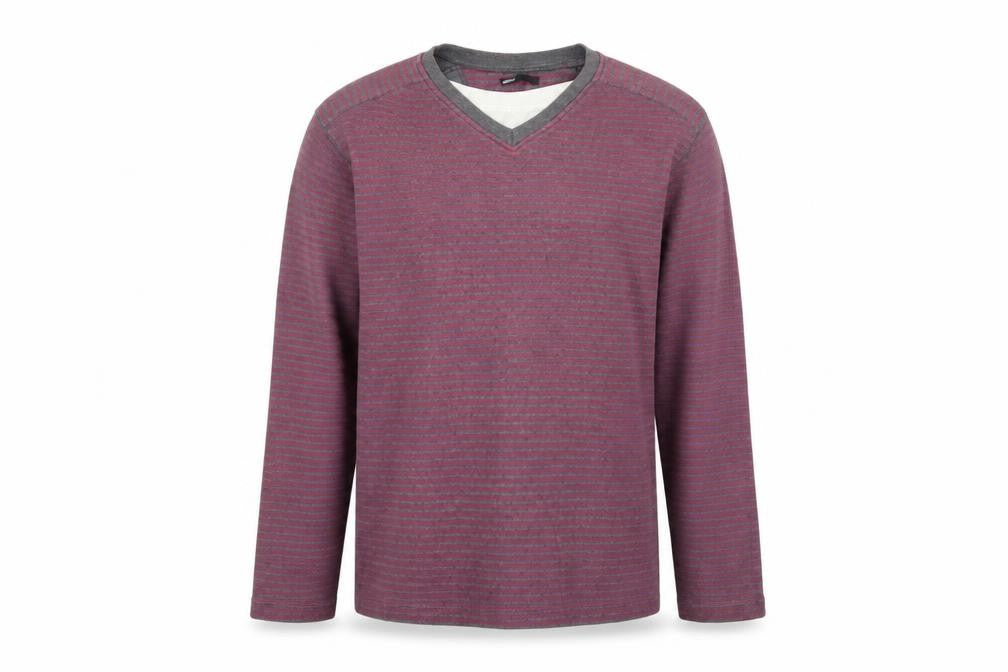 ethelaustin Mens Multicoloured Round Neck Striped Polyester Pullover Jumper Size M