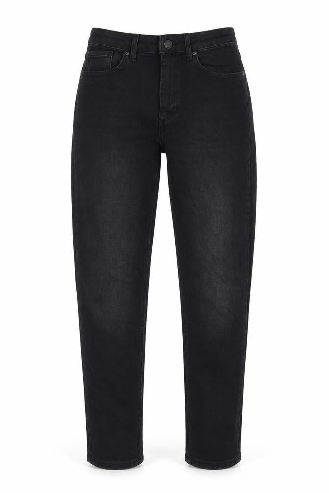 Only  Womens Black  Cotton Straight Jeans Size M L28 in Regular Button