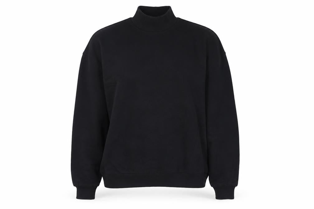 ASOS Womens Black Round Neck  Cotton Pullover Jumper Size XS