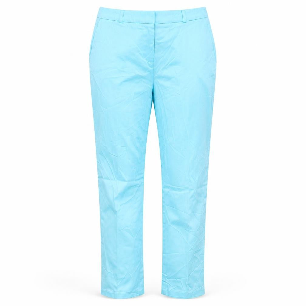 Atmosphere Womens Blue  Cotton Trousers  Size 6 L26 in Regular Hook & Eye