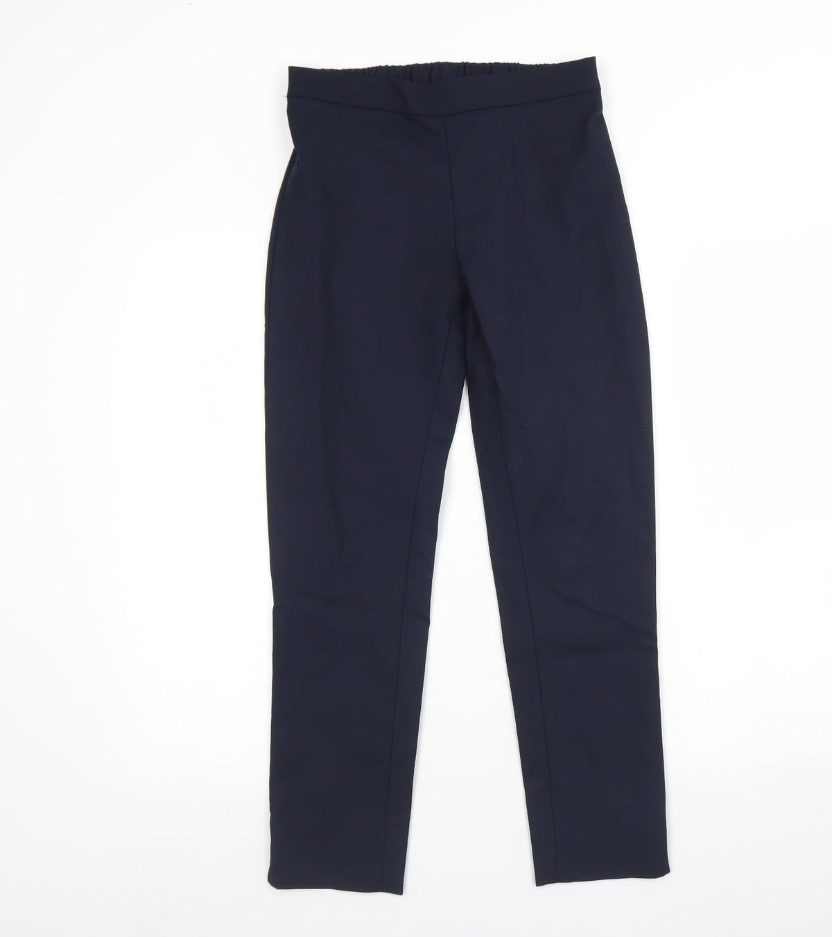 Preworn Womens Blue  Cotton Trousers  Size S L26 in Regular