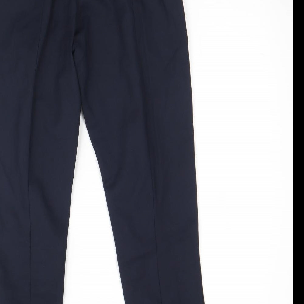 Preworn Womens Blue  Cotton Trousers  Size S L26 in Regular
