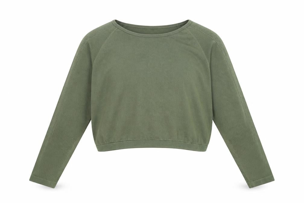 Workout Girls Green  Polyamide Basic T-Shirt Size 14 Years Round Neck