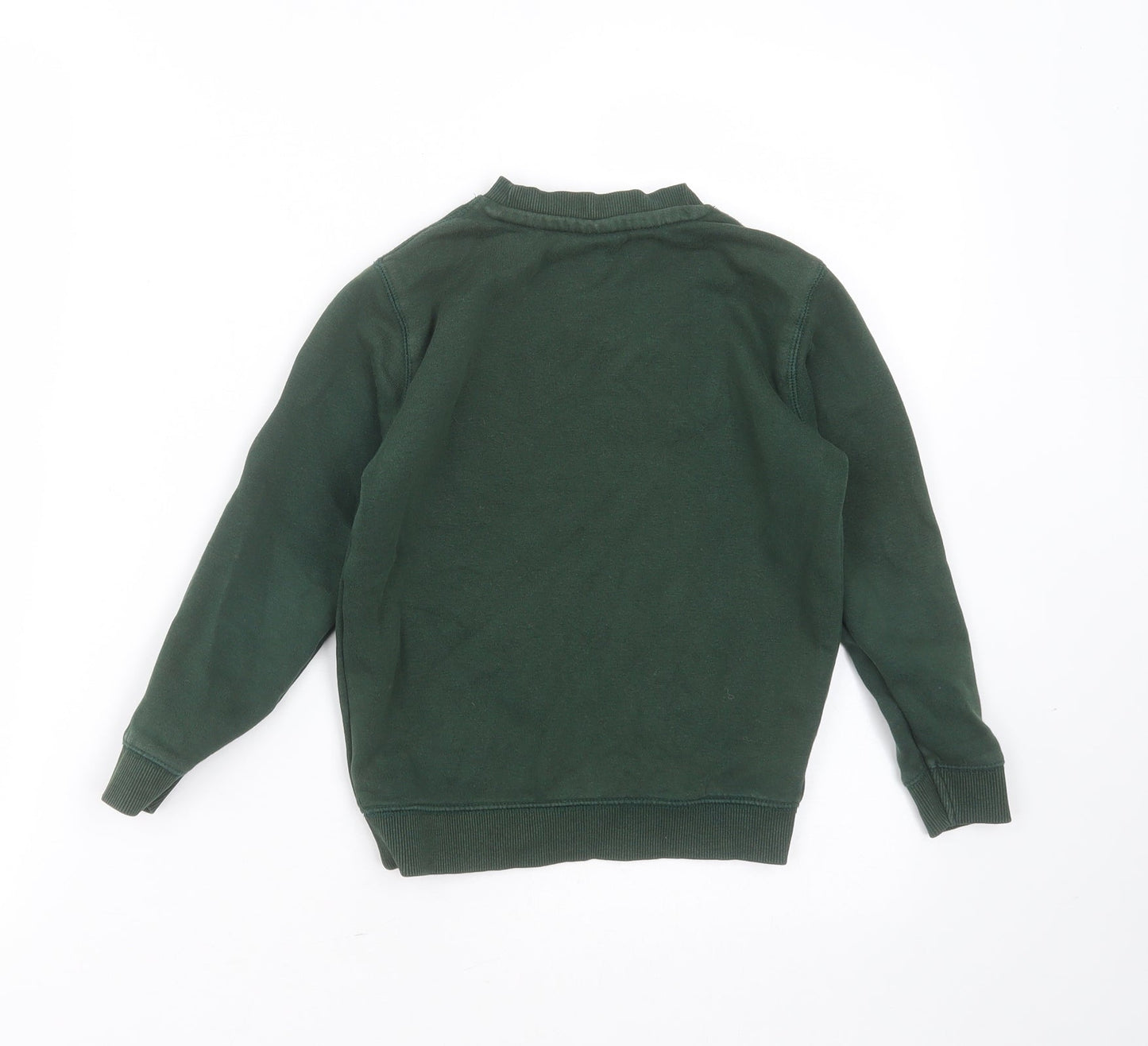 TU Boys Green  Cotton Pullover Sweatshirt Size 4 Years   - school