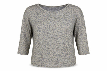Next Womens Silver Round Neck Animal Print Polyester Pullover Jumper Size 14