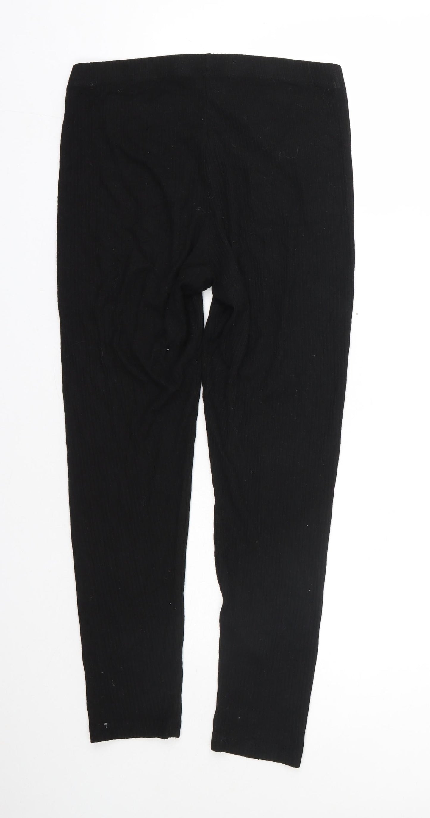ASOS Womens Black  Viscose Jogger Trousers Size 12 L24 in Regular