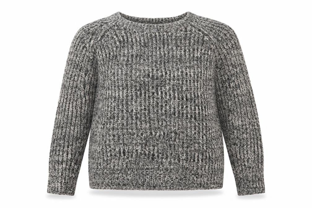 Primark Womens Black Crew Neck  Acrylic Pullover Jumper Size 12