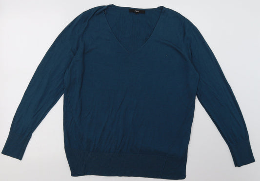 NEXT Womens Green  Viscose Pullover Sweatshirt Size 16  Pullover