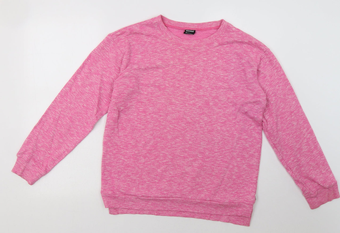 Bonds Womens Pink  Cotton Pullover Sweatshirt Size S  Pullover