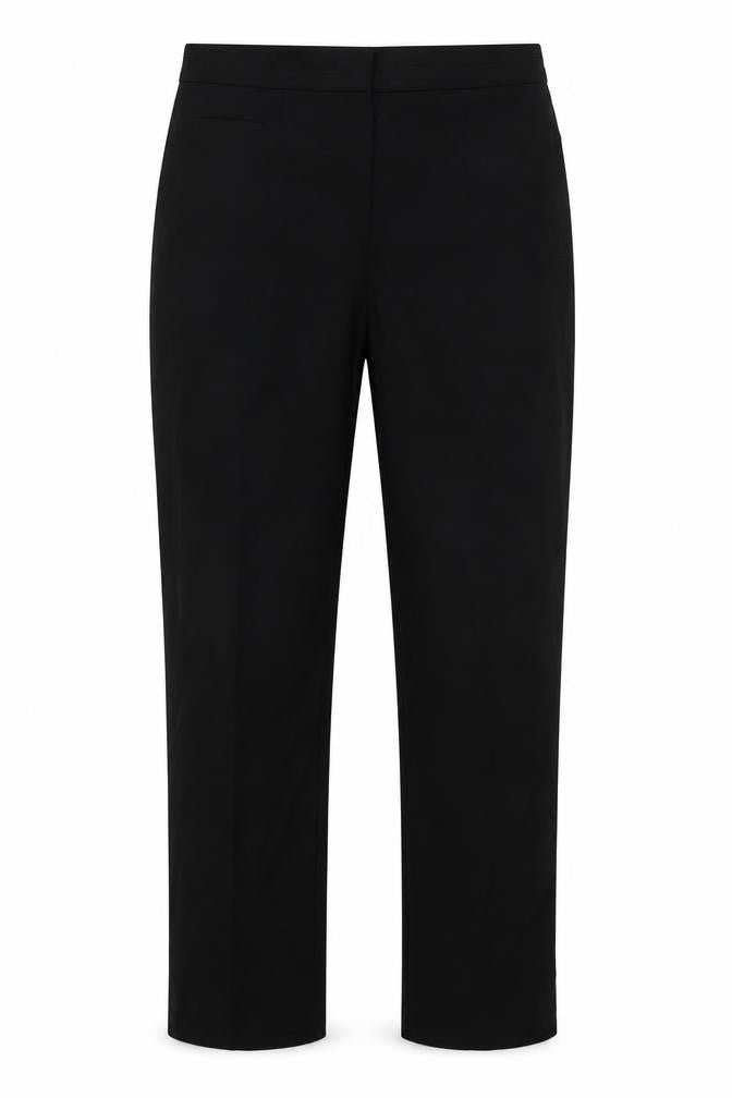 Marks & Spencer Mens Black  Polyester Trousers  Size 16 L32 in Regular Hook & Eye