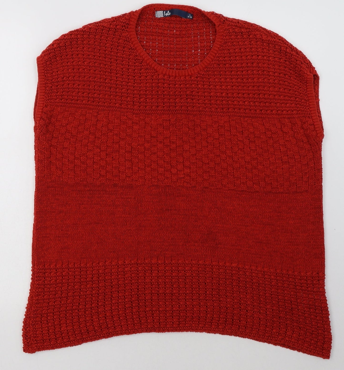 EWM Womens Red  Acrylic Pullover Sweatshirt Size L  Pullover