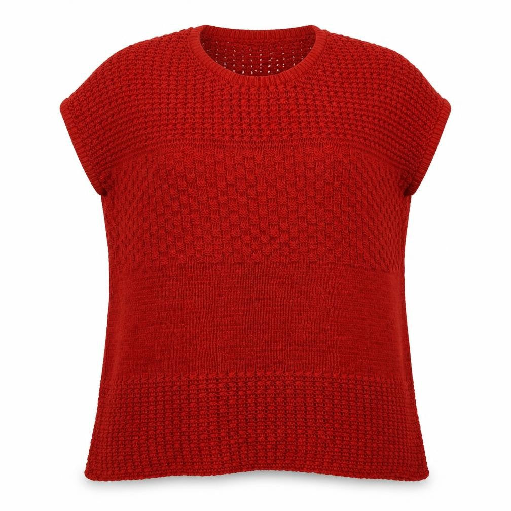 EWM Womens Red  Acrylic Pullover Sweatshirt Size L  Pullover