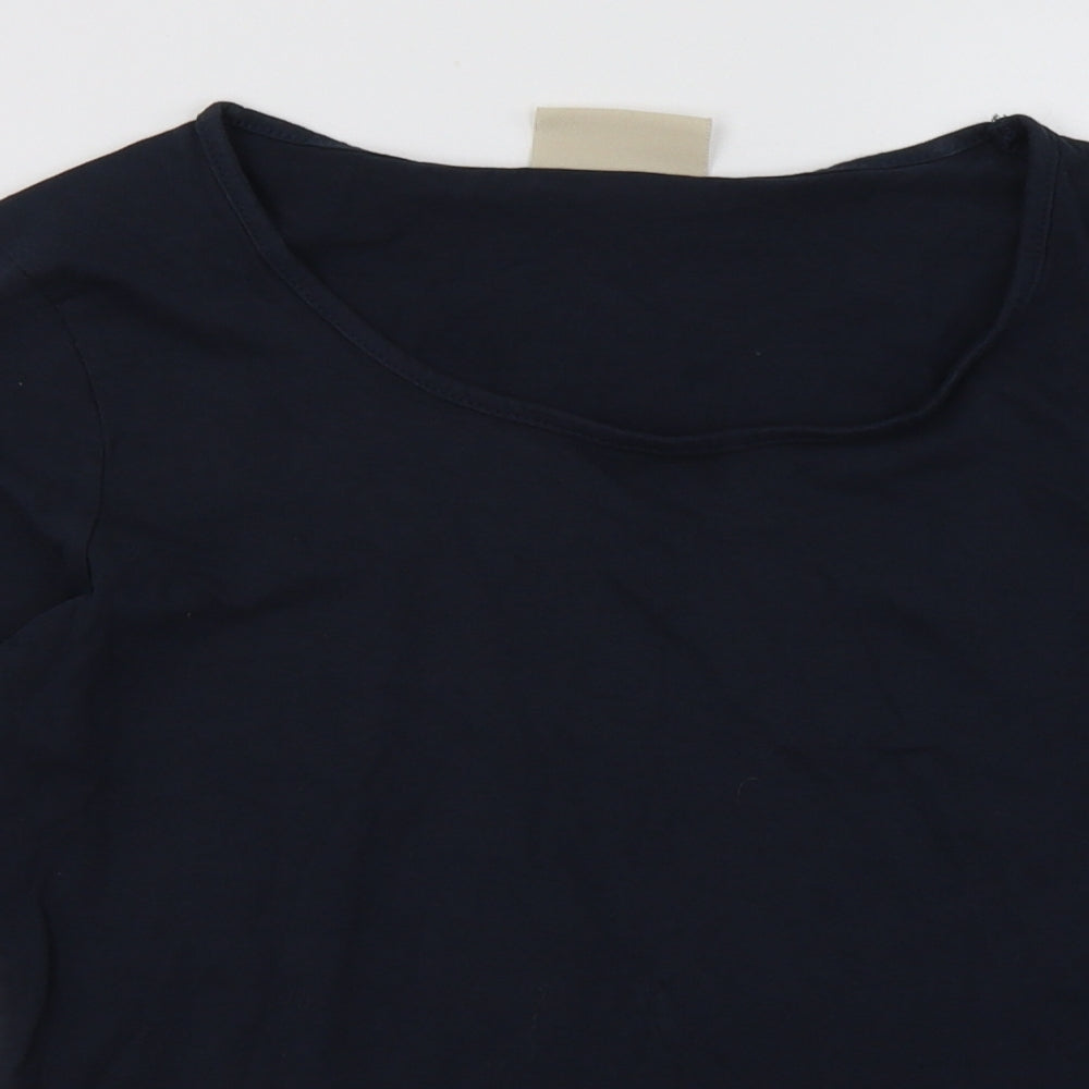Avenue Womens Blue  Cotton Pullover Sweatshirt Size S  Pullover