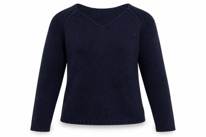 Avenue Womens Blue  Acrylic Pullover Sweatshirt Size S  Pullover