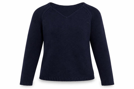 Avenue Womens Blue  Acrylic Pullover Sweatshirt Size S  Pullover