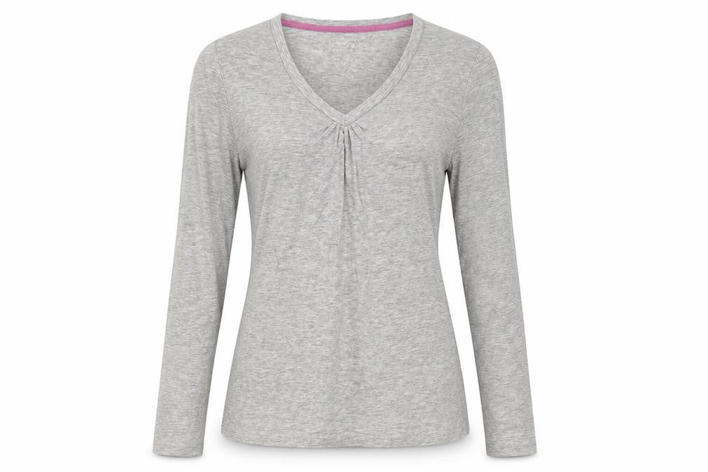 ESMARA Womens Grey  Cotton Pullover Sweatshirt Size 10  Pullover
