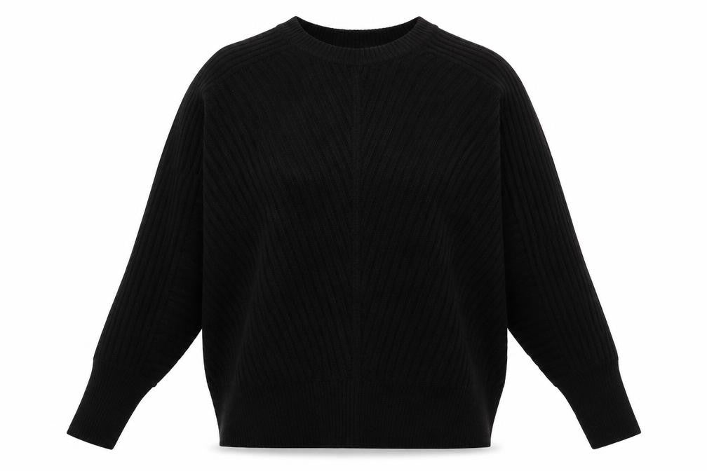 Dorothy Perkins Womens Black  Acrylic Pullover Sweatshirt Size 10  Pullover