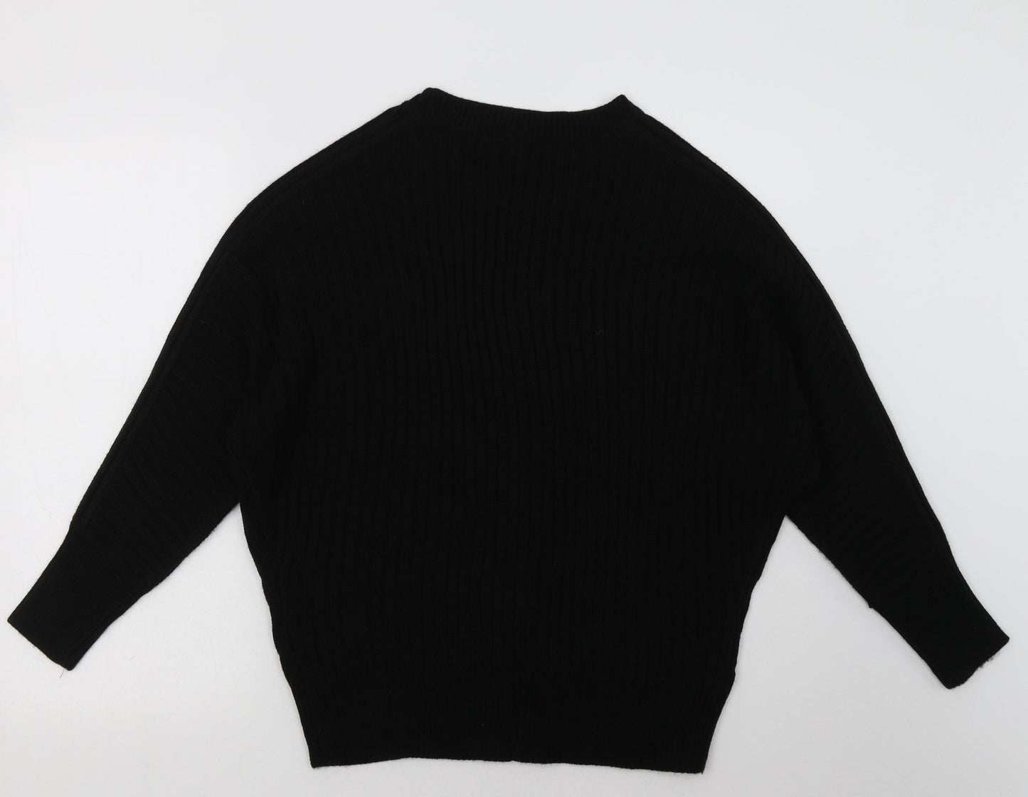Dorothy Perkins Womens Black  Acrylic Pullover Sweatshirt Size 10  Pullover